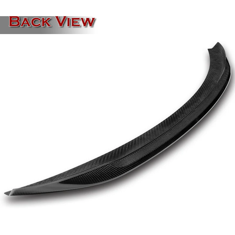 P2-Style Rear Trunk Lip Spoiler Wing For 2008-2014 BMW E71 X6 SUV -Real Carbon Fiber - Image 4