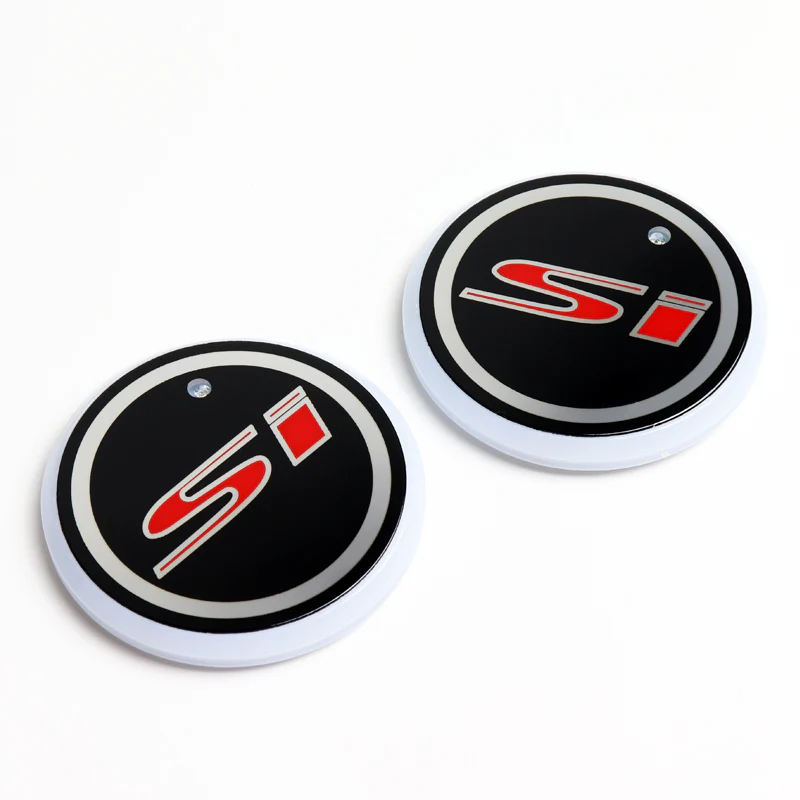 Pair of Switchable 7 Colors LED Car Cup Holder Mat Pad For Si Atmosphere Lights - Image 2