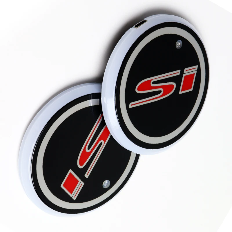 Pair of Switchable 7 Colors LED Car Cup Holder Mat Pad For Si Atmosphere Lights - Image 4