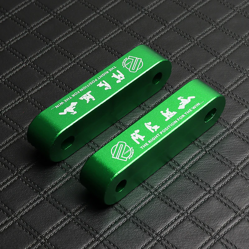 Password JDM Green Combo Hood Vent Spacer Risers with Keychain For 90-01 Integra 88-15 Civic - Image 2