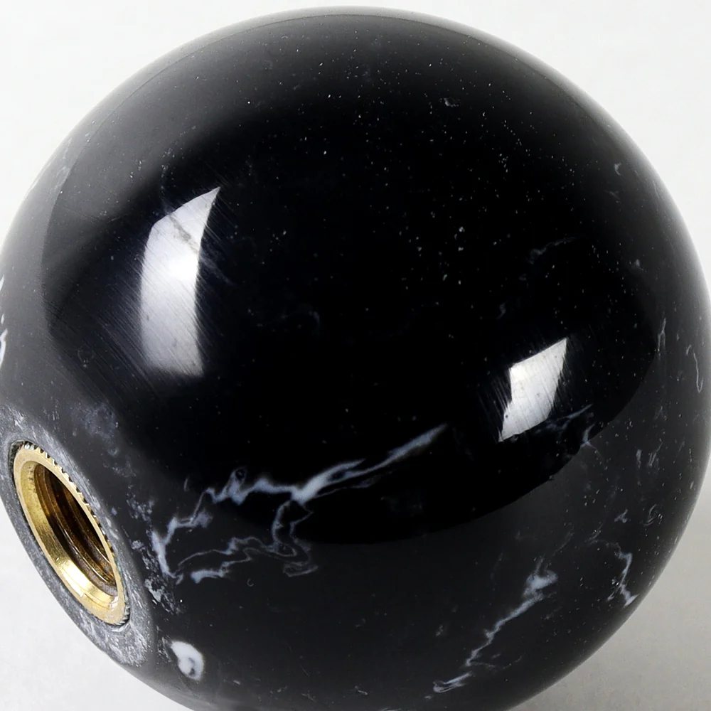 Pearl Black Marble Style Manual Gear Stick Shift Knob Lever Shifter Universal - Image 3