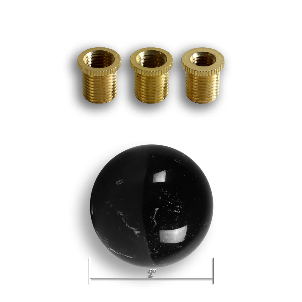 Pearl Black Marble Style Manual Gear Stick Shift Knob Lever Shifter Universal - Image 4