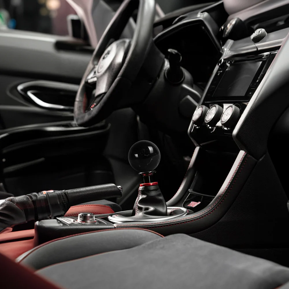 Pearl Black Marble Style Manual Gear Stick Shift Knob Lever Shifter Universal - Image 5