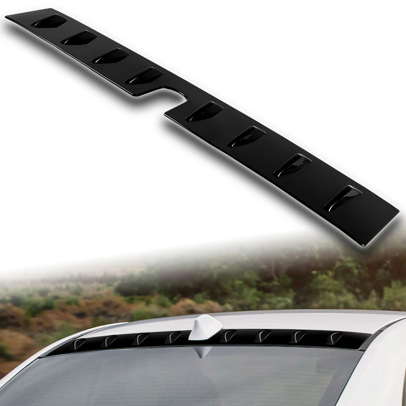 Pearl Black Rear Roof Vortex Generator Spoiler Wing For 2022 2023 2024 2025 Subaru WRX -Shark Fin Style - Image 5