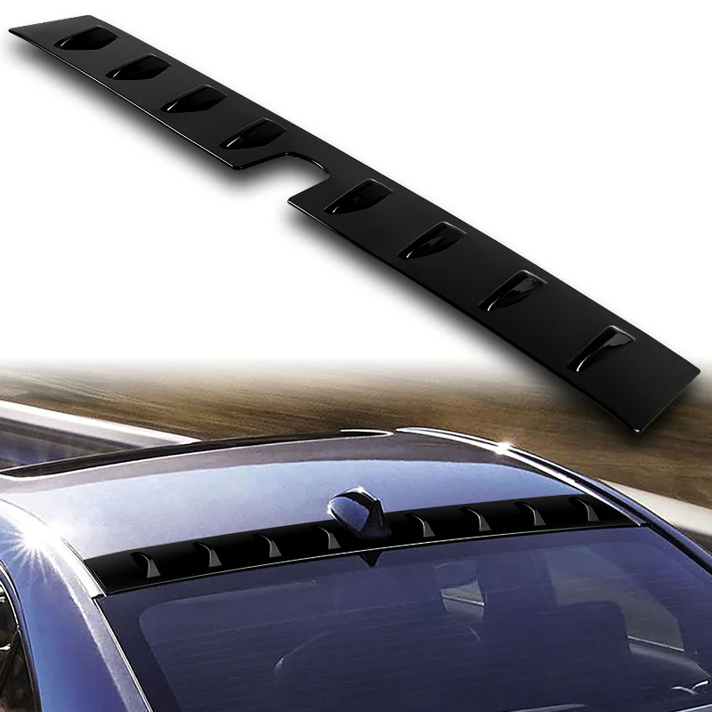 Pearl Black Rear Roof Vortex Generator Spoiler Wing For 2022 2023 2024 2025 Subaru WRX -Shark Fin Style - Image 7