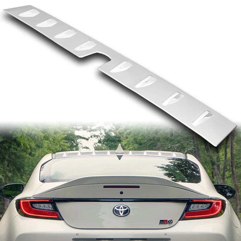 Pearl White Rear Roof Vortex Generator Spoiler Wing For 2022 2023 2024 Subaru BRZ / Toyota GR86 -Shark Fin Style - Image 6