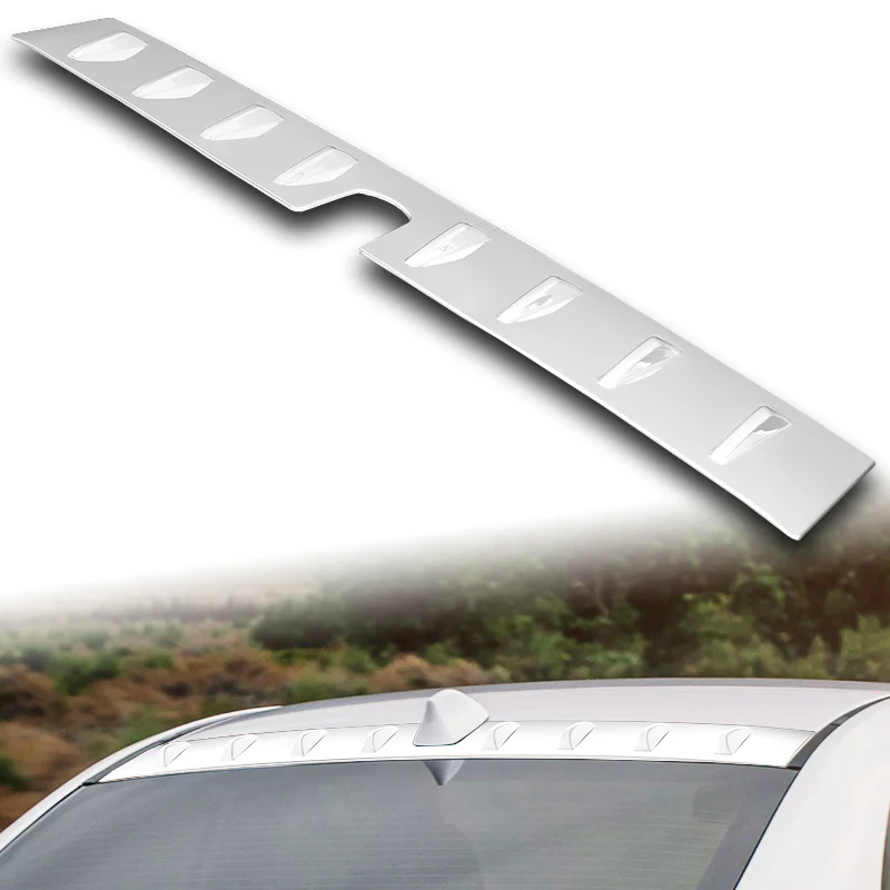 Pearl White Rear Roof Vortex Generator Spoiler Wing For 2022 2023 2024 2025 Subaru WRX -Shark Fin Style - Image 5