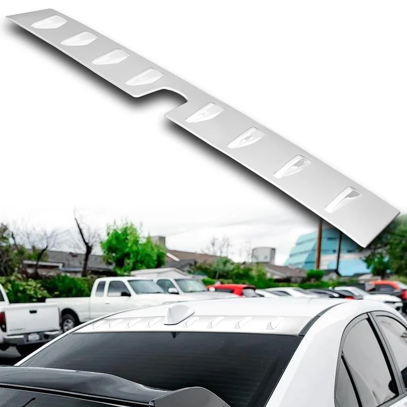 Pearl White Rear Roof Vortex Generator Spoiler Wing For 2022 2023 2024 2025 Subaru WRX -Shark Fin Style - Image 6