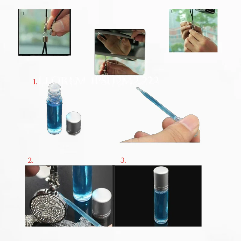 Pendant Diffuser For APPLE Car Diamond Perfume Air Freshener Perfume - Lavender - Image 10