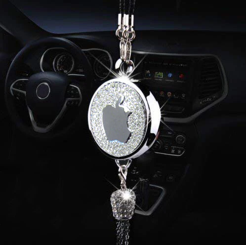 Pendant Diffuser For APPLE Car Diamond Perfume Air Freshener Perfume - Lavender - Image 4