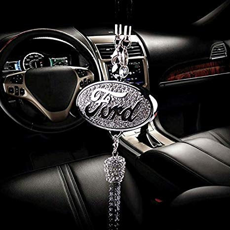Pendant Diffuser For Ford Car Diamond Perfume Air Freshener Perfume - Rose - Image 3