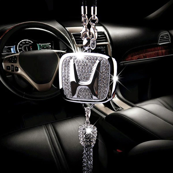 Pendant Diffuser For Honda Car Diamond Perfume Air Freshener Perfume - Rose - Image 2