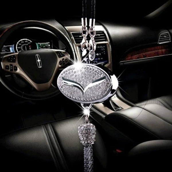 Pendant Diffuser For Mazda Car Diamond Perfume Air Freshener Perfume - Lavender - Image 4