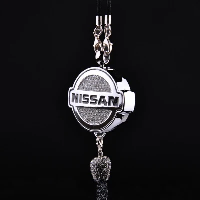 Pendant Diffuser For NISSAN Car Diamond Perfume Air Freshener Perfume - Rose - Image 2