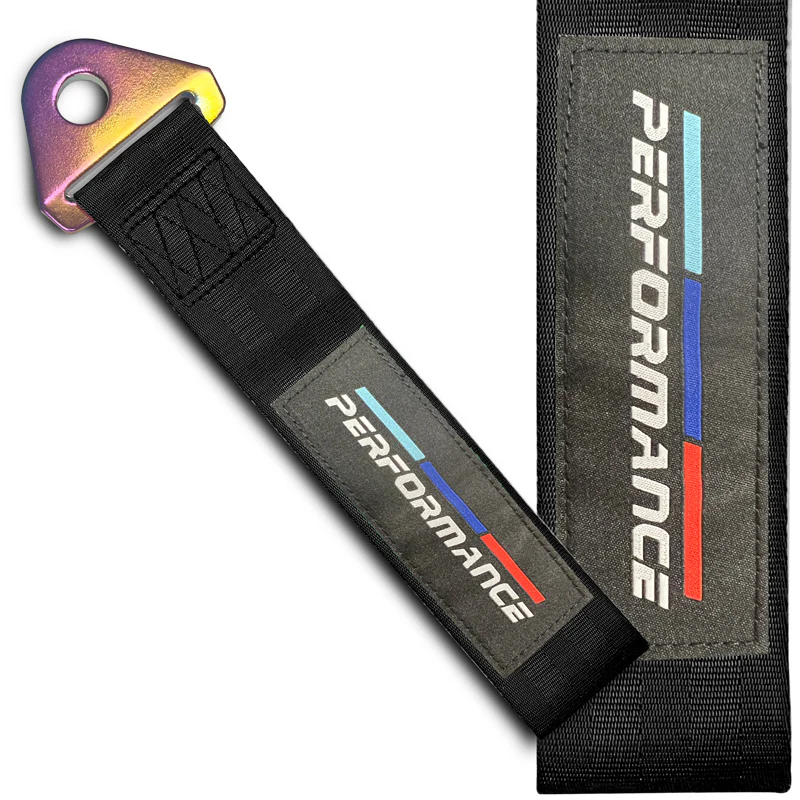 PERFORMANCE RACING Drift Rally Sports NEO CHROME HIGH STRENGTH Tow Strap for Front / Rear Bumper - Image 5