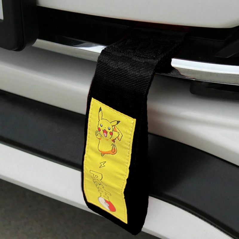 PIKACHU RACING Drift Rally Sports NEO CHROME HIGH STRENGTH Tow Strap for Front / Rear Bumper - Image 4