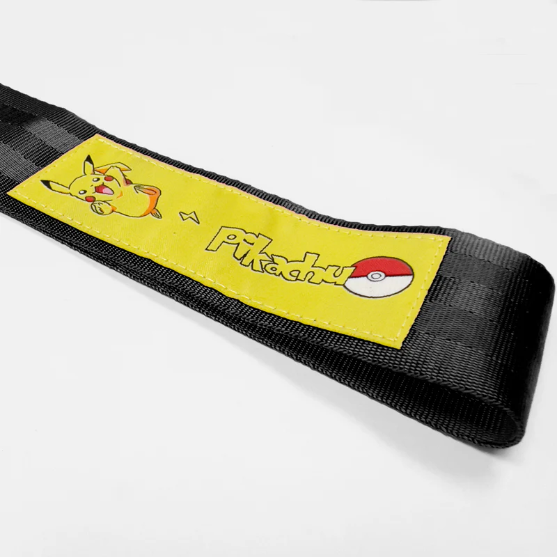 PIKACHU RACING Drift Rally Sports NEO CHROME HIGH STRENGTH Tow Strap for Front / Rear Bumper - Image 6