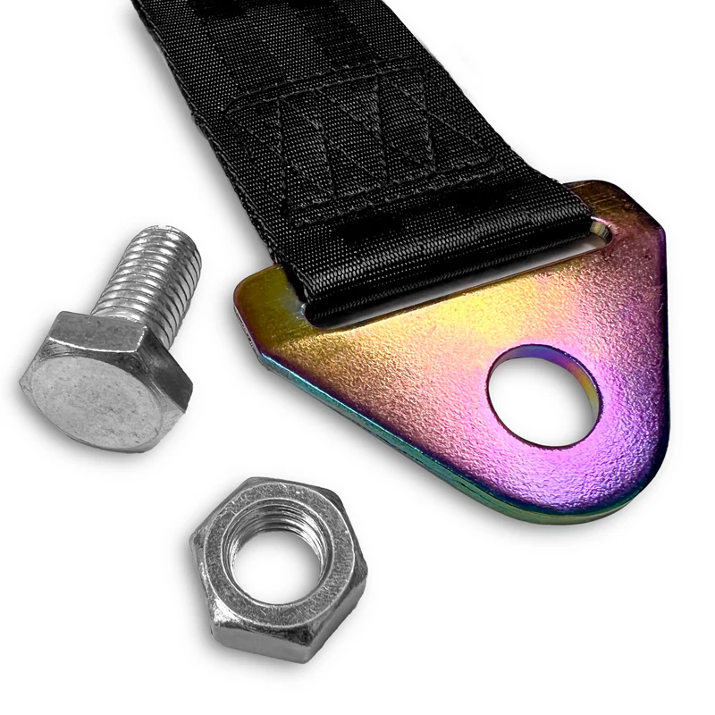 PIKACHU RACING Drift Rally Sports NEO CHROME HIGH STRENGTH Tow Strap for Front / Rear Bumper - Image 8