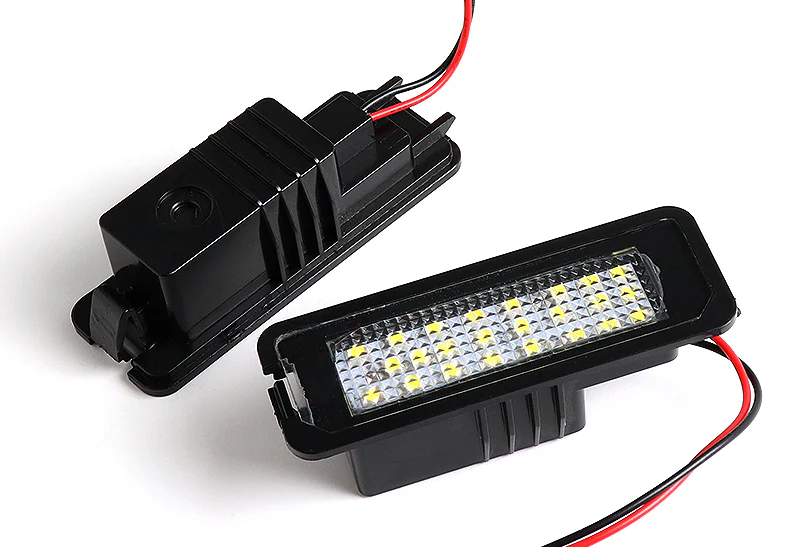 Volkswagen VW GTI / Golf / Rabbit / CC / New Beetle / Scirocco White 18-SMD 6000K LED License Plate Lights (2pcs) - Image 3