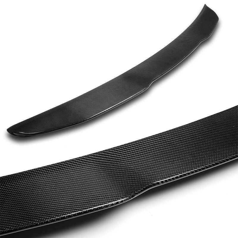 PSM-Style Rear Trunk Lip Duckbill Spoiler Wing For 2004-2010 BMW E60 5-Series 4-DR / Sedan -Real Carbon Fiber - Image 2
