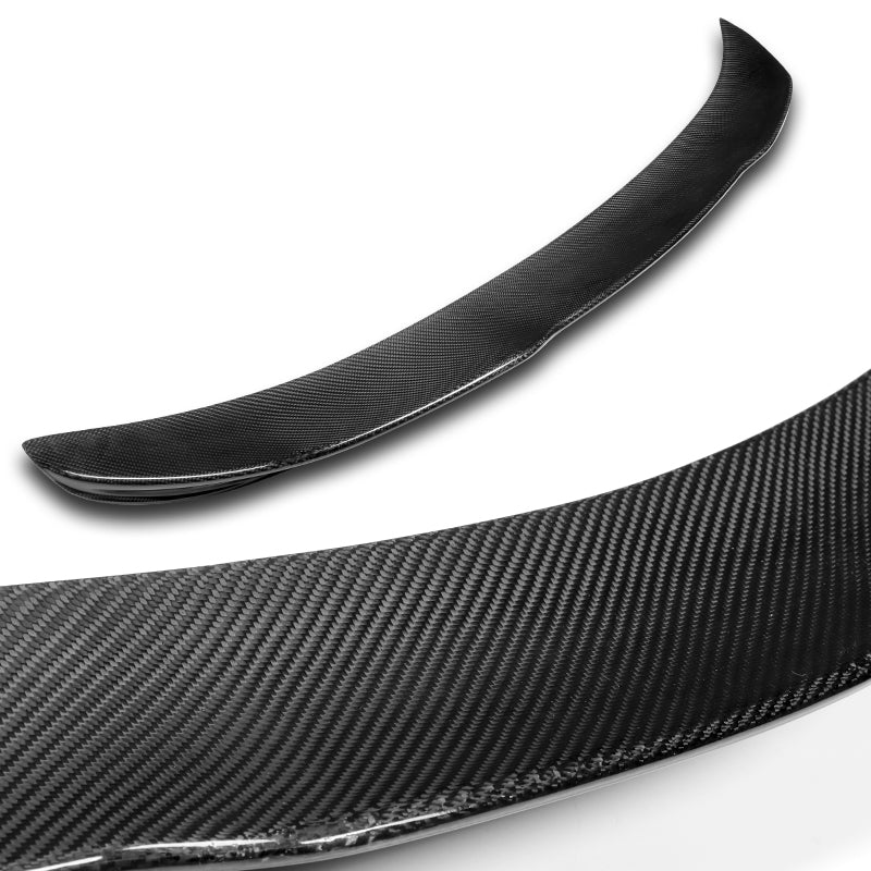 PSM-Style Rear Trunk Lip Duckbill Spoiler Wing For 2006-2011 BMW E90 3-Series 4-DR / Sedan -Real Carbon Fiber - Image 2