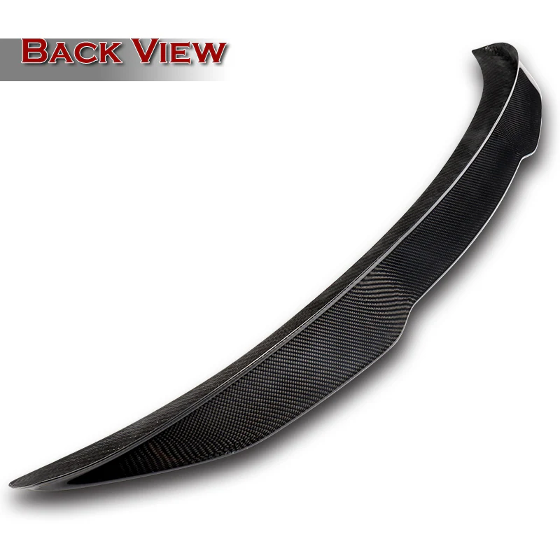 PSM-Style Rear Trunk Lip Duckbill Spoiler Wing For 2006-2011 BMW E90 3-Series 4-DR / Sedan -Real Carbon Fiber - Image 4