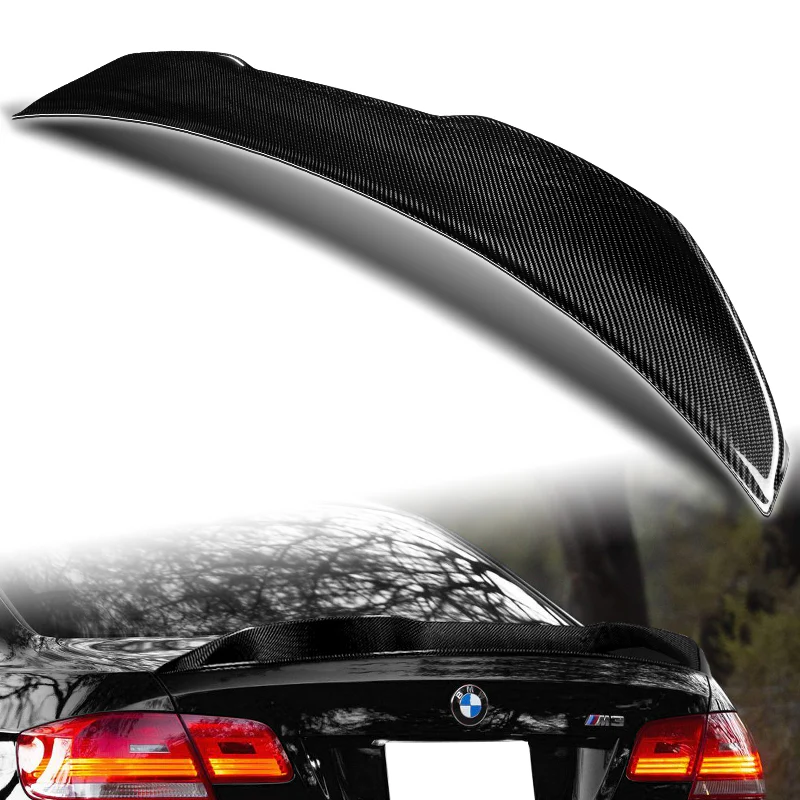 PSM-Style Rear Trunk Lip Duckbill Spoiler Wing For 2007-2013 BMW E92 M3 3-Series 2-DR / Coupe -Real Carbon Fiber - Image 5
