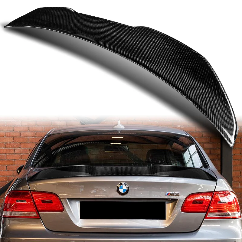 PSM-Style Rear Trunk Lip Duckbill Spoiler Wing For 2007-2013 BMW E92 M3 3-Series 2-DR / Coupe -Real Carbon Fiber - Image 7