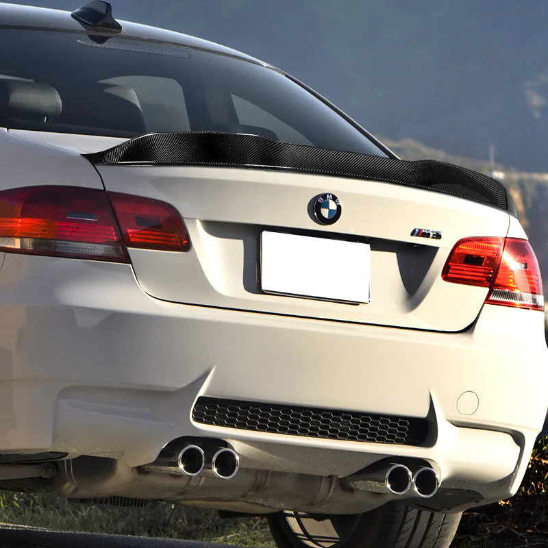 PSM-Style Rear Trunk Lip Duckbill Spoiler Wing For 2007-2013 BMW E92 M3 3-Series 2-DR / Coupe -Real Carbon Fiber - Image 8