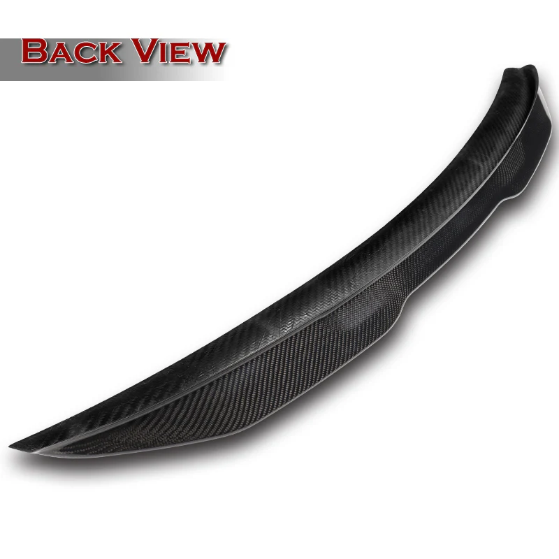 PSM-Style Rear Trunk Lip Duckbill Spoiler Wing For 2007-2013 BMW E93 3-Series Convertible -Real Carbon Fiber - Image 4