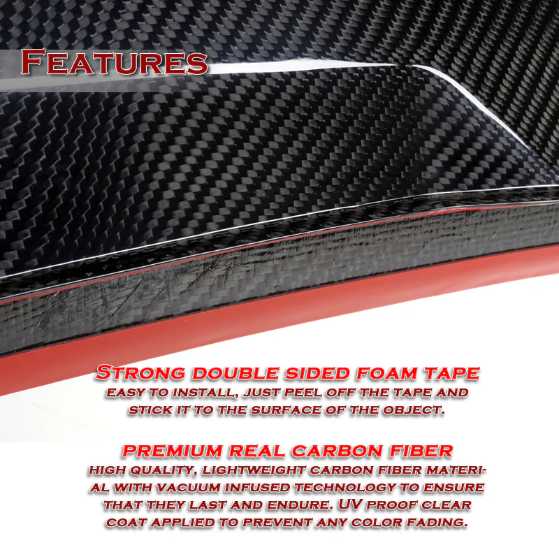 PSM-Style Rear Trunk Lip Duckbill Spoiler Wing For 2011-2016 BMW F10 F18 5-Series -Real Carbon Fiber - Image 3