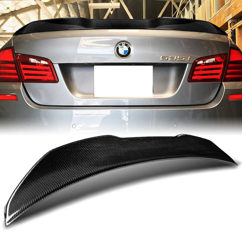 PSM-Style Rear Trunk Lip Duckbill Spoiler Wing For 2011-2016 BMW F10 F18 5-Series -Real Carbon Fiber - Image 6