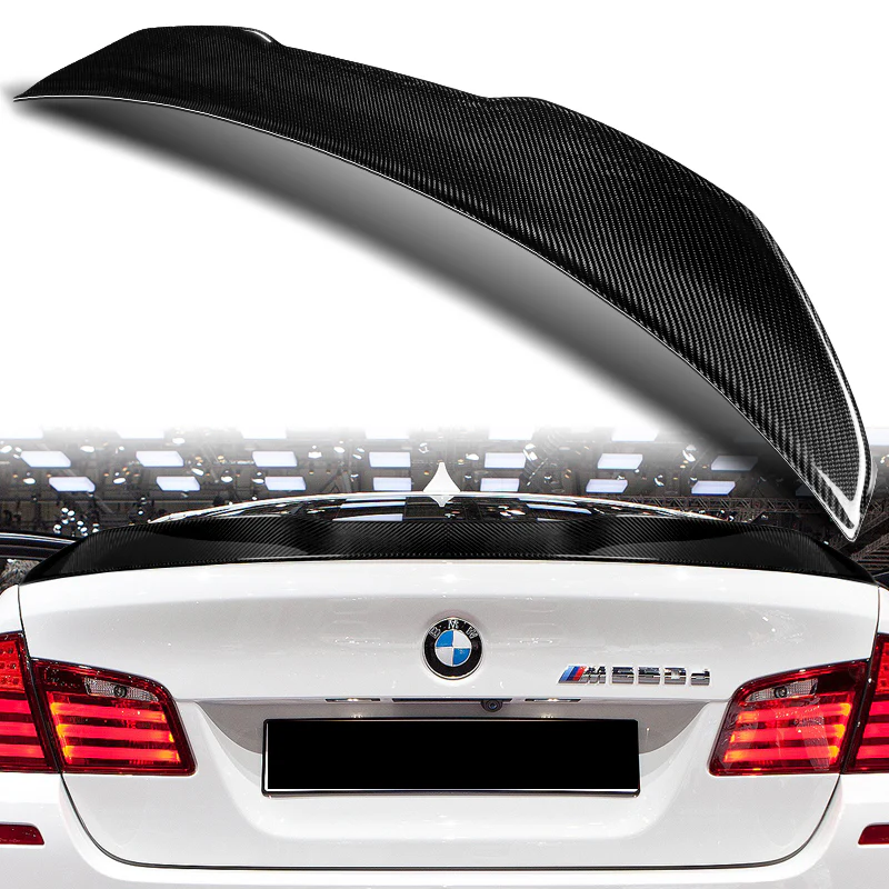 PSM-Style Rear Trunk Lip Duckbill Spoiler Wing For 2011-2016 BMW F10 F18 5-Series -Real Carbon Fiber - Image 7