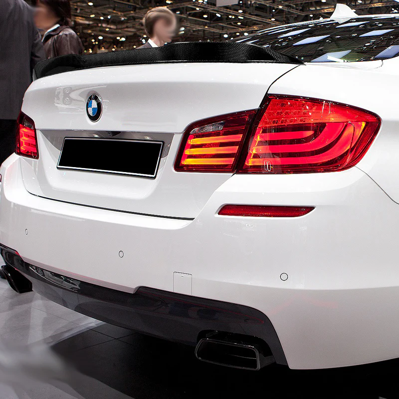PSM-Style Rear Trunk Lip Duckbill Spoiler Wing For 2011-2016 BMW F10 F18 5-Series -Real Carbon Fiber - Image 8