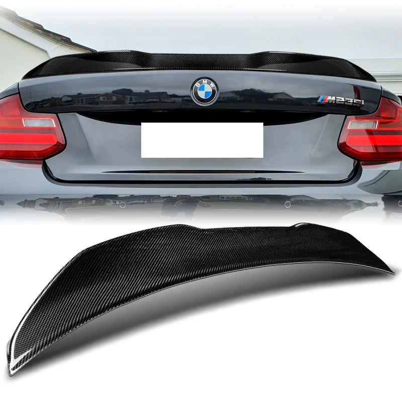 PSM-Style Rear Trunk Lip Duckbill Spoiler Wing For 2014-2021 BMW F87 F22 M2 2-Series 2-DR / Coupe -Real Carbon Fiber - Image 6