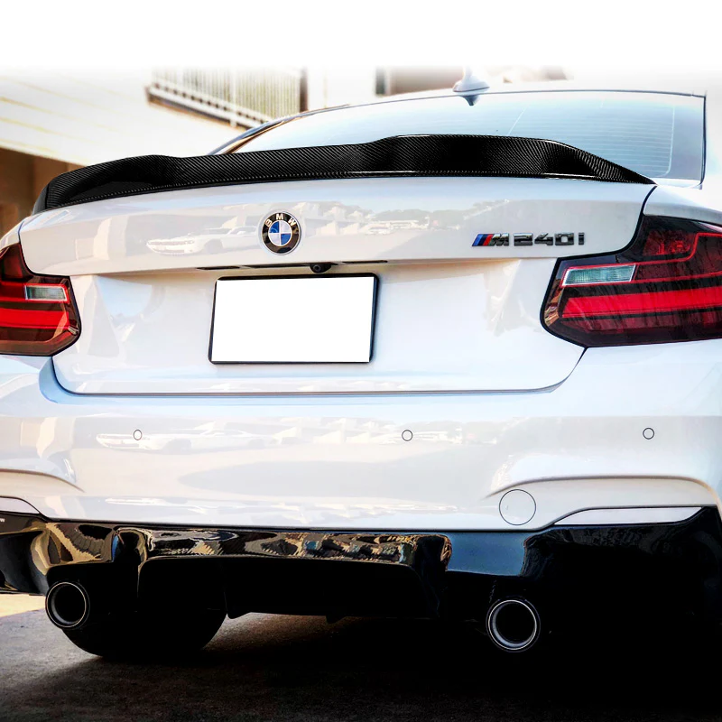 PSM-Style Rear Trunk Lip Duckbill Spoiler Wing For 2014-2021 BMW F87 F22 M2 2-Series 2-DR / Coupe -Real Carbon Fiber - Image 8