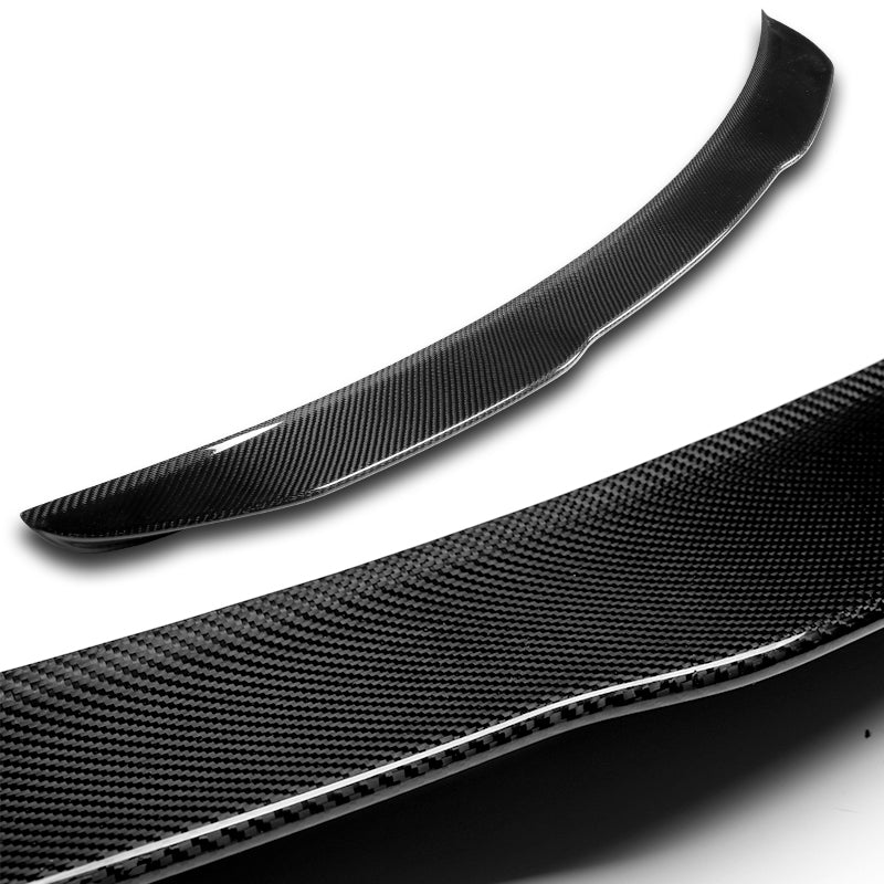 PSM-Style Rear Trunk Lip Duckbill Spoiler Wing For 2014-2022 Infiniti Q50 4-DR / Sedan -Real Carbon Fiber - Image 2