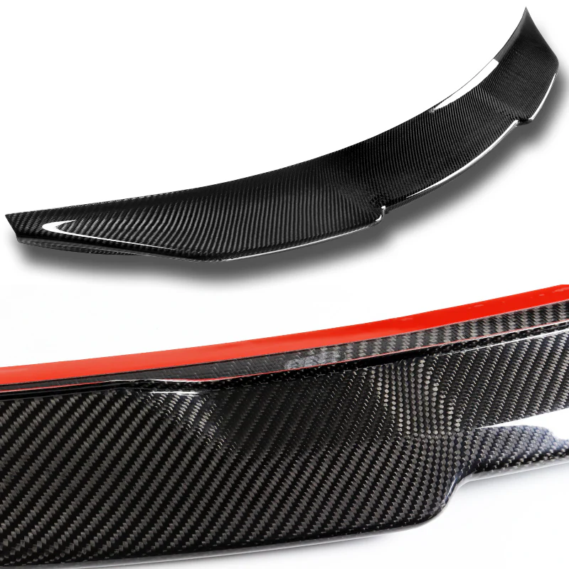 PSM-Style Rear Trunk Lip Duckbill Spoiler Wing For 2015-2020 BMW F36 4-Series 4-DR / Sedan -Real Carbon Fiber - Image 2