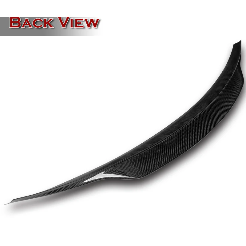 PSM-Style Rear Trunk Lip Spoiler Wing For 2012-2018 Mercedes-Benz CLS-Class W218 4-DR / Sedan -Real Carbon Fiber - Image 4