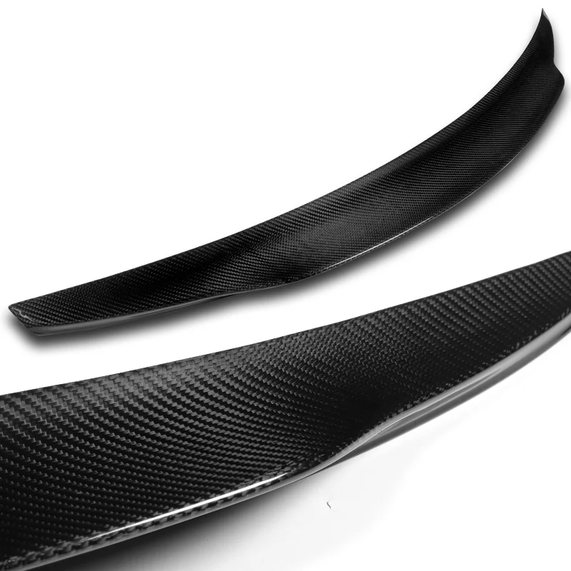 PSM-Style Rear Trunk Lip Spoiler Wing For 2019-2023 Mercedes-Benz CLS-Class C257 -Real Carbon Fiber - Image 2