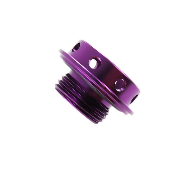 Purple HKS Engine Oil Fuel Filler Cap Cover Billet For Toyota Camry Corolla - Image 3