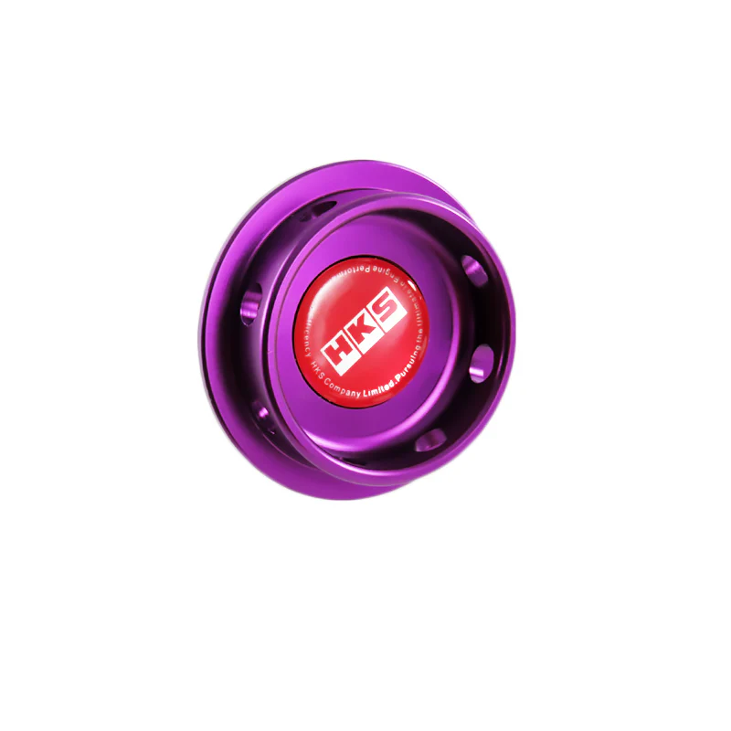 Purple HKS Engine Oil Fuel Filler Cap Cover Billet For Toyota Camry Corolla - Image 5