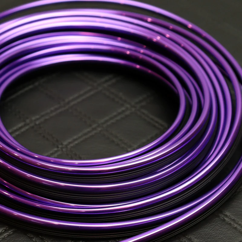 Purple Interior Edge Gap Line Moulding Trim Molding Strip Auto Car Décor - 16.4 ft - Image 5