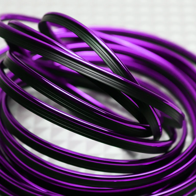 Purple Interior Edge Gap Line Moulding Trim Molding Strip Auto Car Décor - 32.8 ft - Image 2