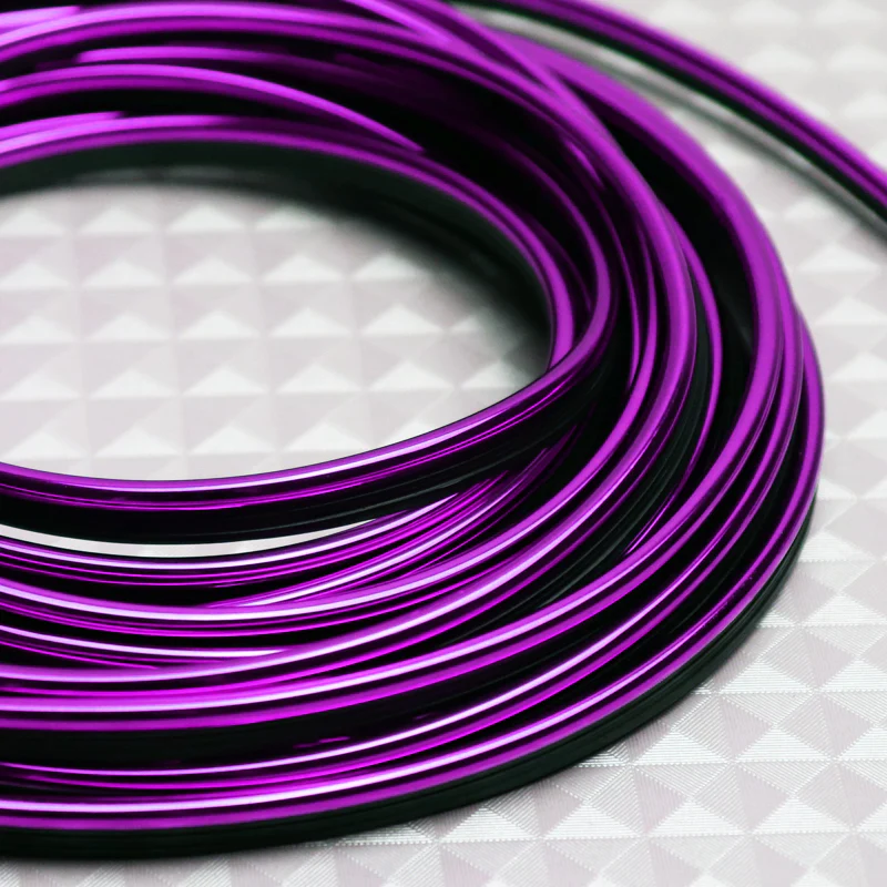 Purple Interior Edge Gap Line Moulding Trim Molding Strip Auto Car Décor - 32.8 ft - Image 5
