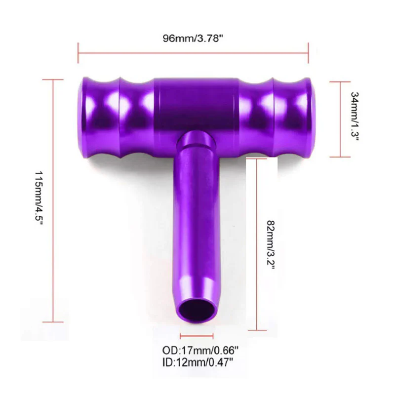 Purple TRD Car Shift Knob Aircraft Joystick Transmission Racing Gear Shifter - Image 8