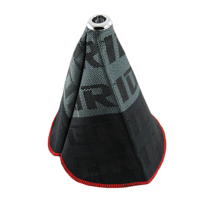 Racing Hyper Fabric shift knob Shifter Boot Cover MT/AT JDM Bride Chrome Top X1 - Image 5