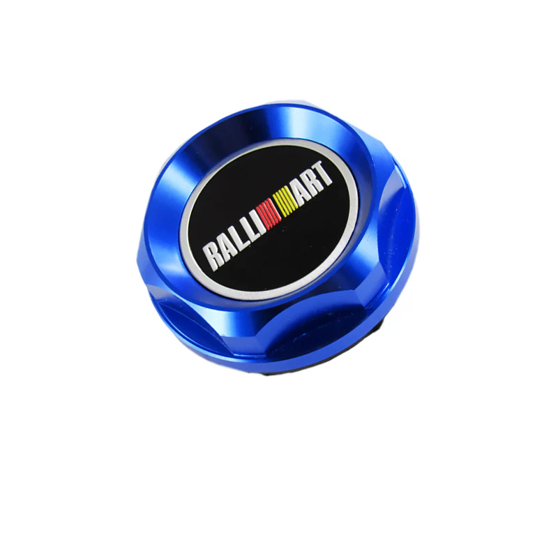 Ralliart Blue Racing Engine Oil Cap Oil Fuel Filler Cover Cap For Mitsubishi 1pc - Image 2