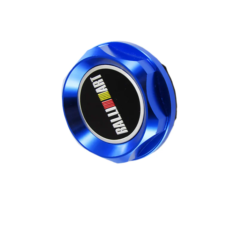 Ralliart Blue Racing Engine Oil Cap Oil Fuel Filler Cover Cap For Mitsubishi 1pc - Image 4