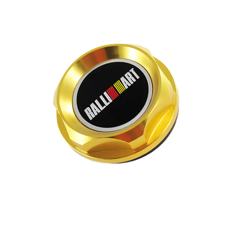 Ralliart Gold Racing Engine Oil Cap Oil Fuel Filler Cover Cap For Mitsubishi - Image 4
